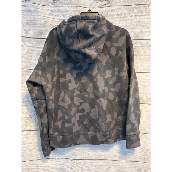 Zella Gray Camo Hooded Sweatshirt With Kangaroo Pocket Size M - Picture 2 of 3
